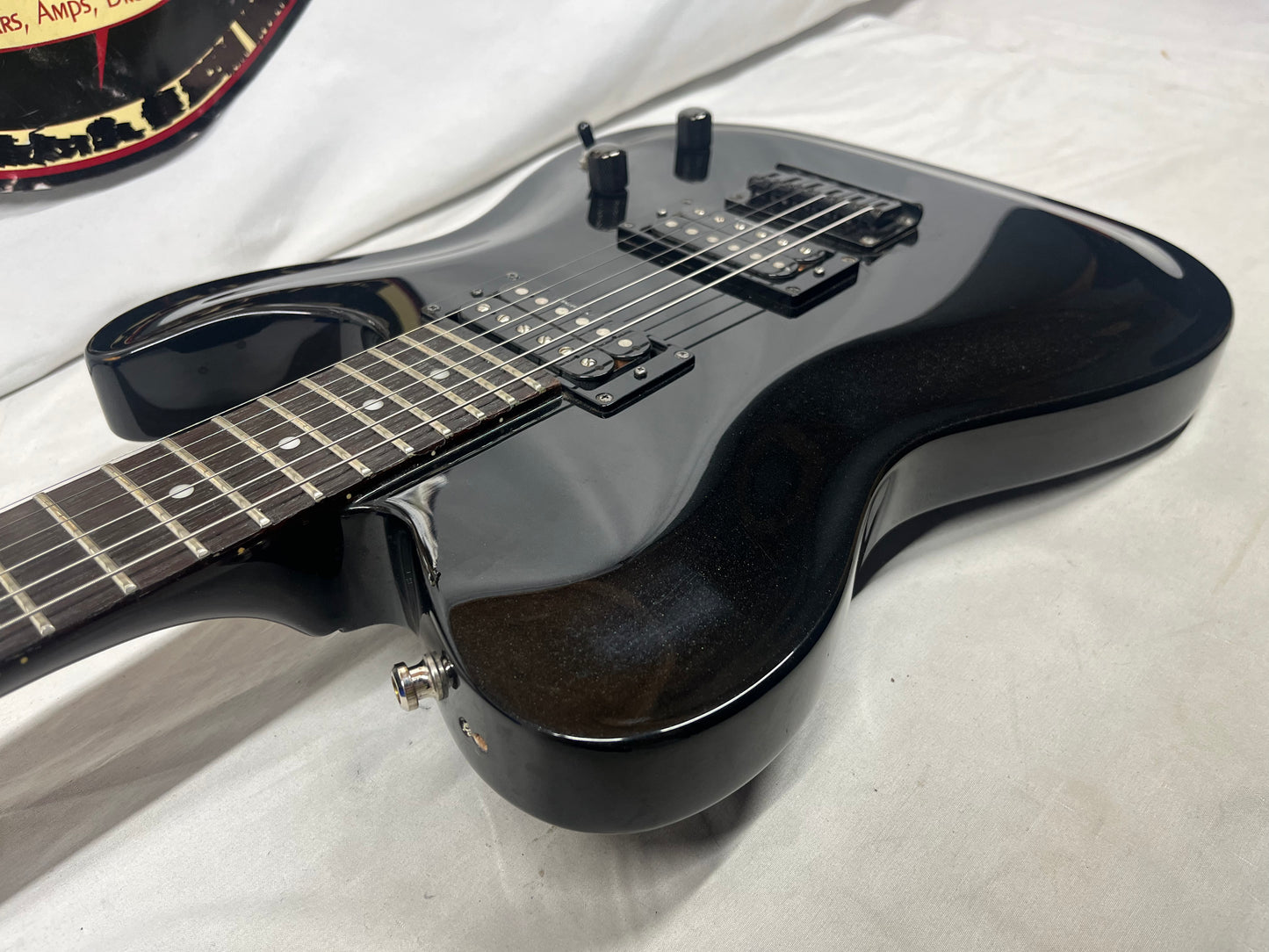 Squier Double Fat Telecaster tele Deluxe 2002 Electric Guitar - Black Metallic