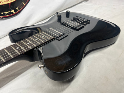 Squier Double Fat Telecaster tele Deluxe 2002 Electric Guitar - Black Metallic