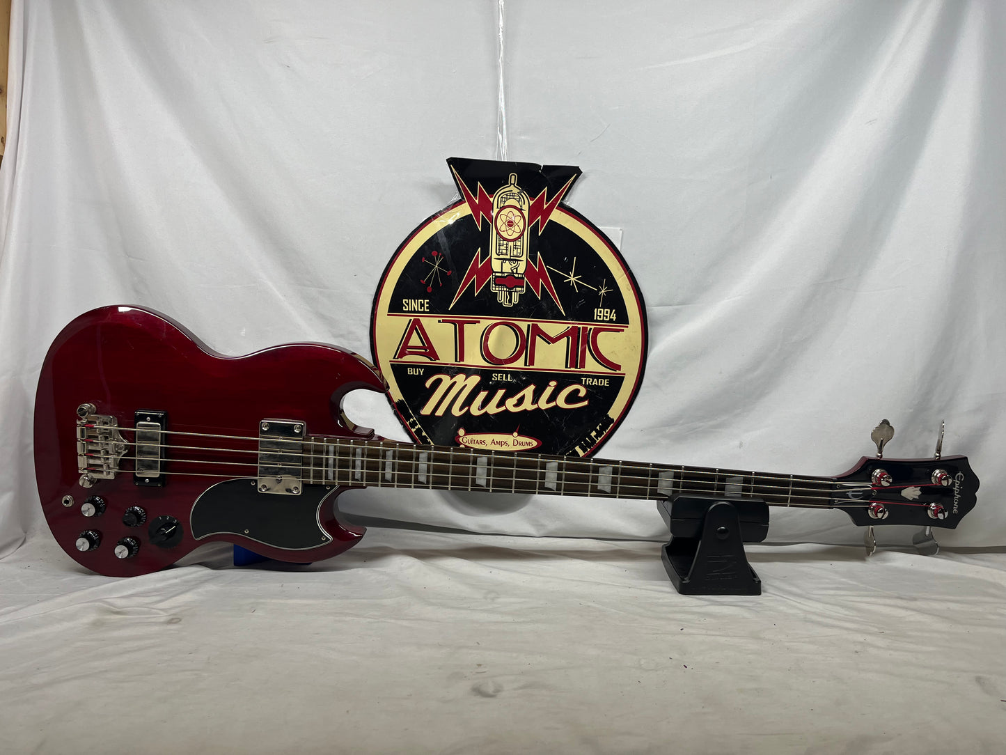 Epiphone EB-3 SG 4-String Doublecut Electric Bass - Cherry Red