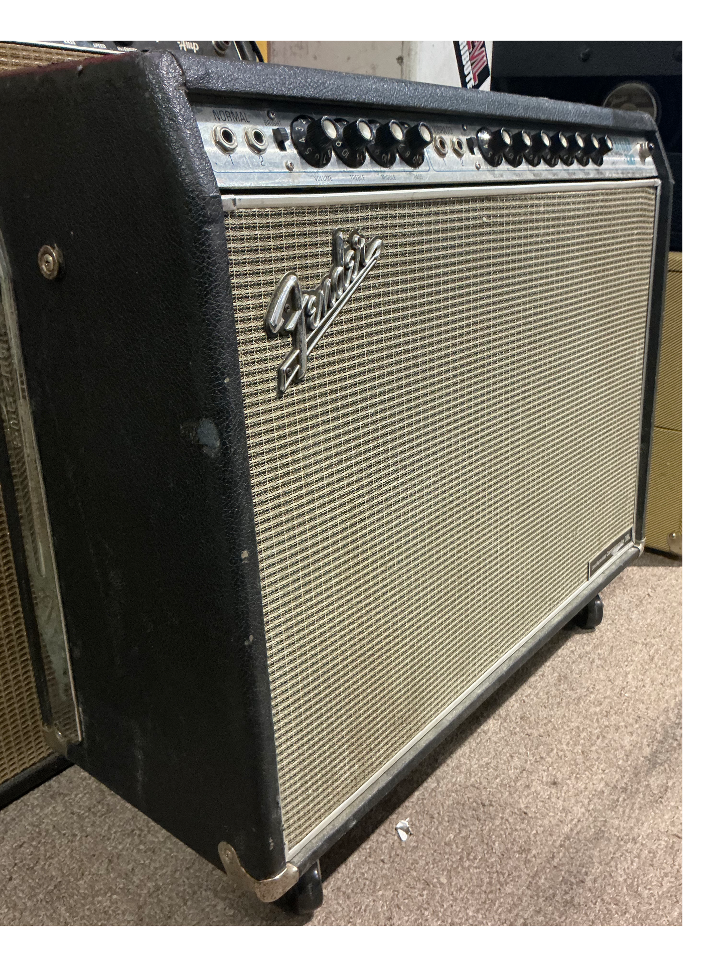 Fender Twin Reverb Amp Tube Guitar Combo Amplifier - modified by Pete Cage 1968 - Silverface - Local Pickup Only