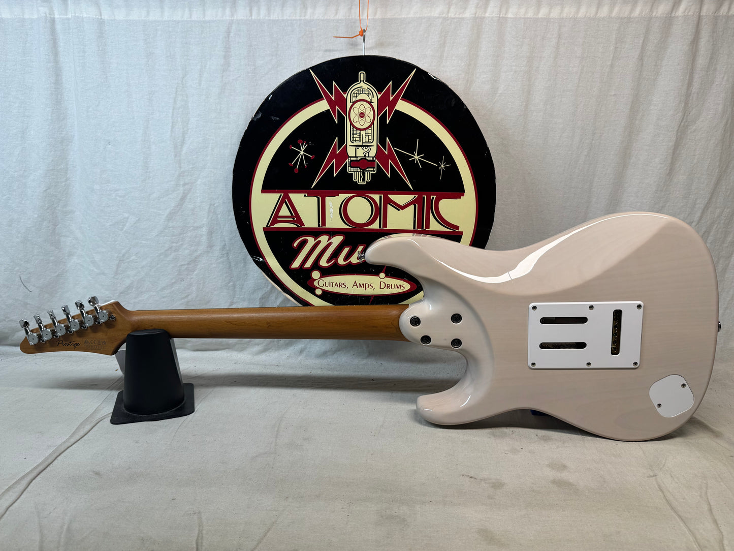 Ibanez Prestige AZ Series AZ2204N-AWD AZ2204 Guitar with Case - MIJ Made In Japan 2023 - Antique White Blonde