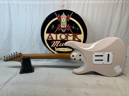 Ibanez Prestige AZ Series AZ2204N-AWD AZ2204 Guitar with Case - MIJ Made In Japan 2023 - Antique White Blonde