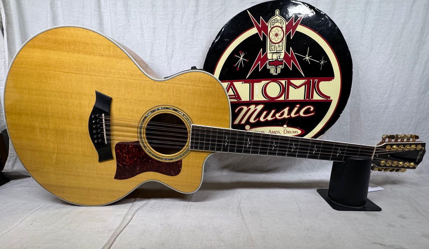 Taylor 655-CE 655ce 12-string Acoustic Guitar with Case 2000