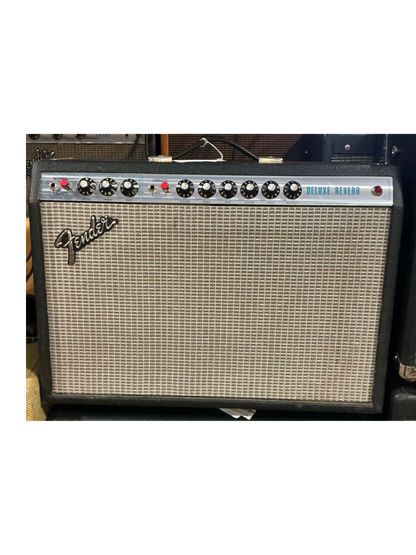 Fender Deluxe Reverb Tube Guitar Combo Amplifier - modified - Silverface - Local Pickup Only