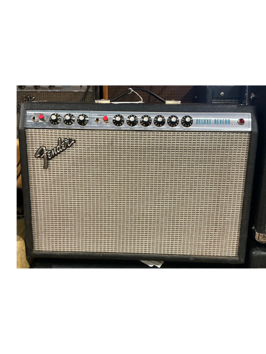 Fender Deluxe Reverb Tube Guitar Combo Amplifier - modified - Silverface - Local Pickup Only