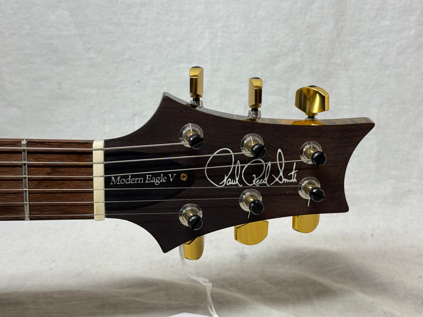 PRS Paul Reed Smith USA Custom Built Wood Library Modern Eagle V 10-Top Guitar with Case 2021 - Yellow Tiger Flame 10 / Brazilian Rosewood