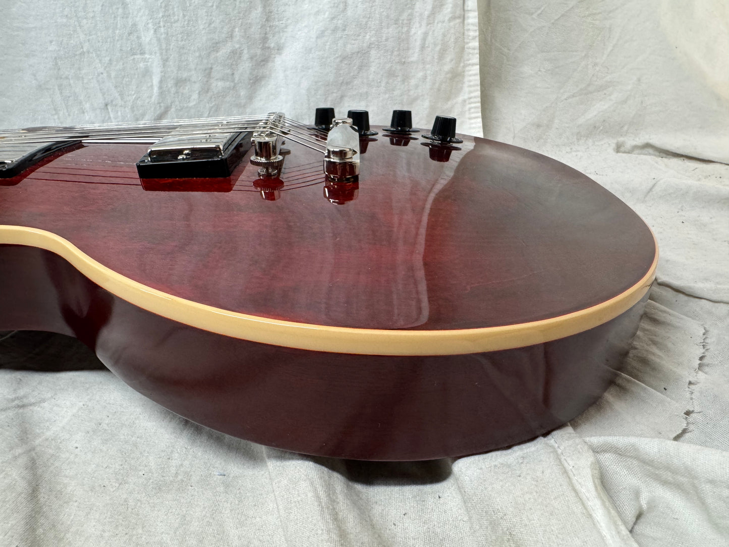 Gibson Les Paul Traditional Pro II 2 Guitar with Case 2012 - modified! - Wine Red