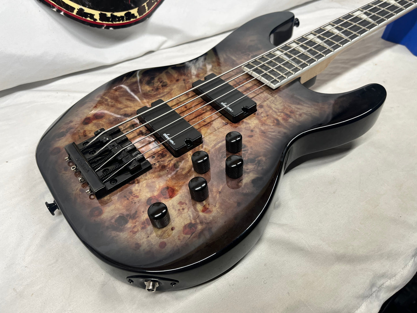 Jackson JS Series 4-String Electric Concert Bass - Transparent Black Burst