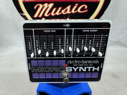 Electro-Harmonix Micro Synth Analog Microsynth Guitar Synthesizer Pedal