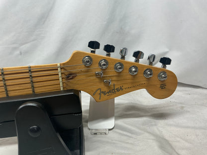Fender Highway One Stratocaster Guitar 2002 - Crimson Red Transparent / Maple neck