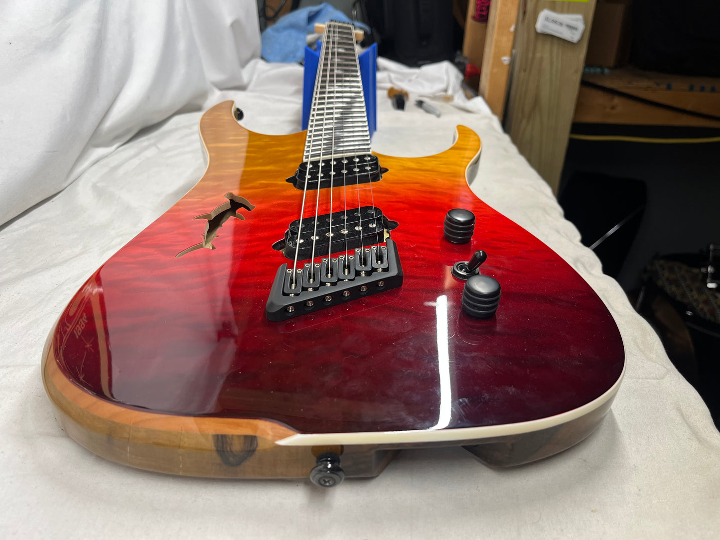Ormsby Hype GTR Shark Cutout Semi-Hollow Body Multiscale HH Electric Guitar