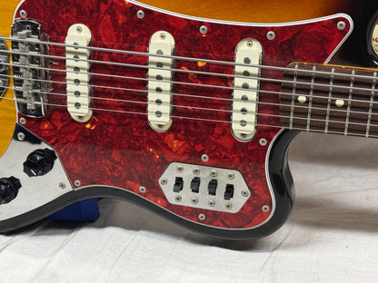 Fender Bass VI 6-string Bass with Case - MIJ Made In Japan 1996 - 3-Color Sunburst / Rosewood fingerboard