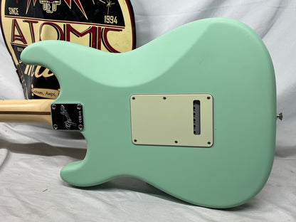 Fender American Performer Stratocaster Strat HSS Electric Guitar - Satin Surf Green