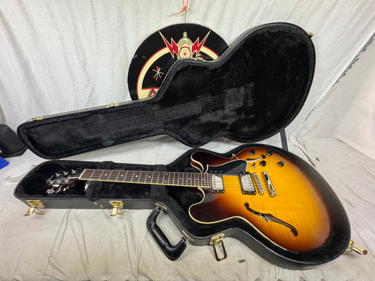 Heritage H-535 h535 Semi-Hollowbody Guitar with Case 2021 - Original Sunburst