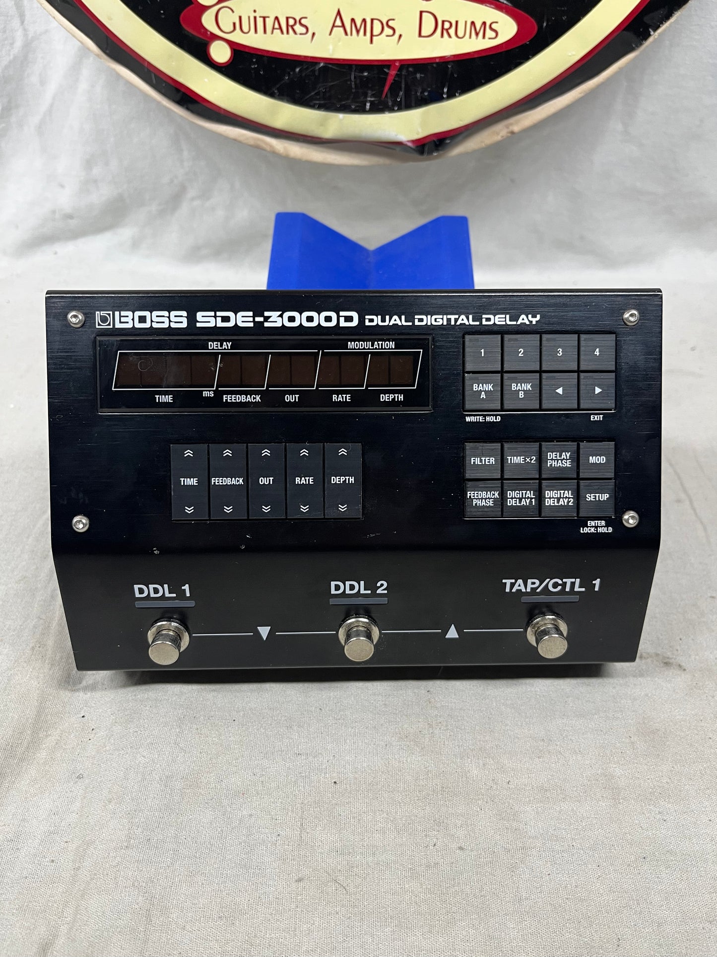 Boss SDE-3000D sde3000d Dual Digital Delay Pedal with Power Supply 2024