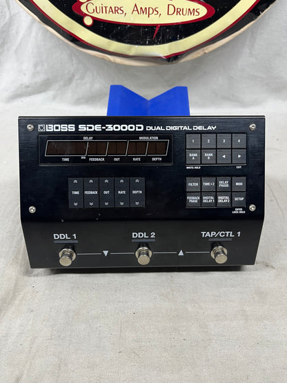 Boss SDE-3000D sde3000d Dual Digital Delay Pedal with Power Supply 2024