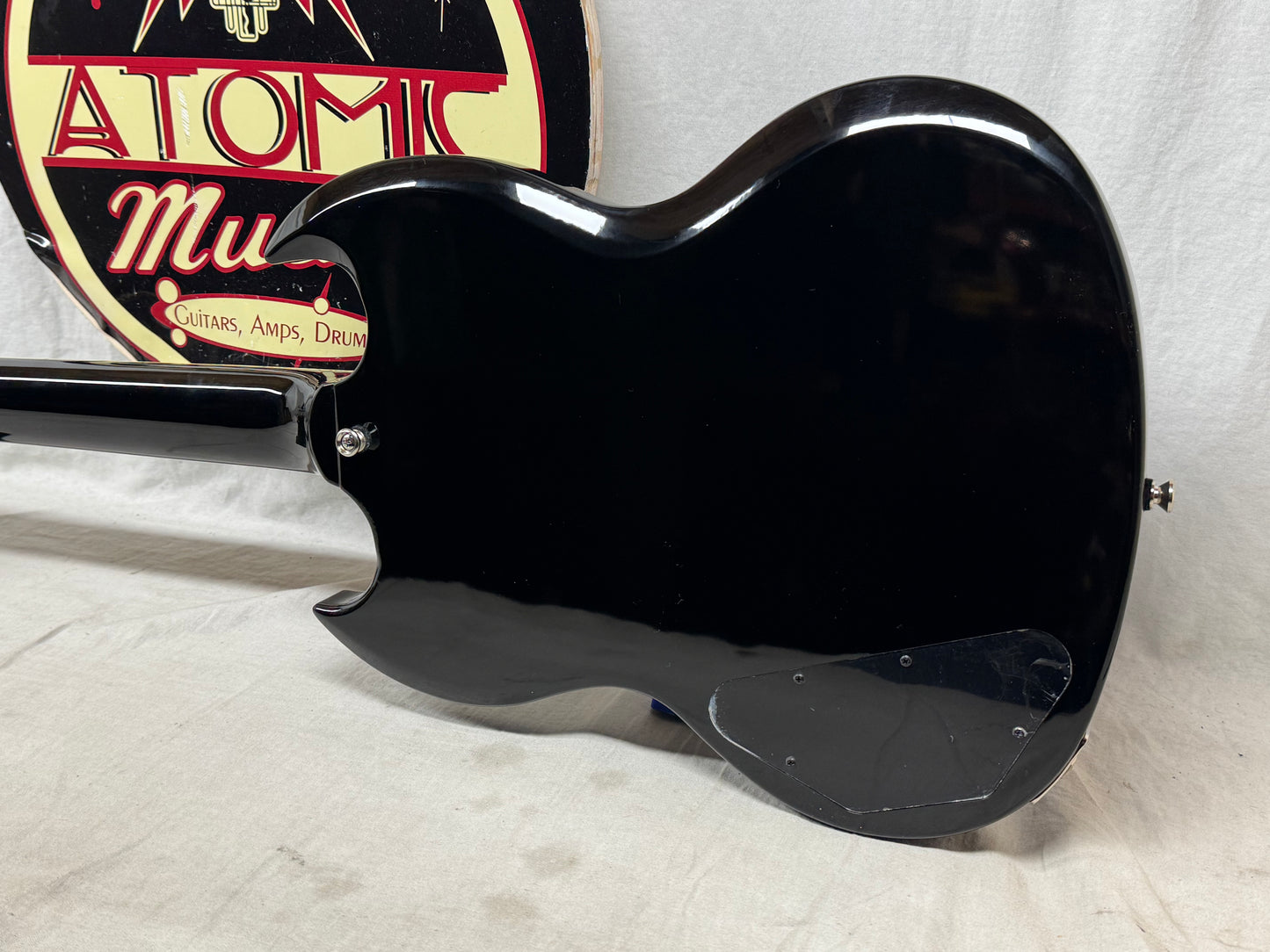 Epiphone SG Custom Modern Figured Guitar with Case 2021 - Transluscent Ebony Burst