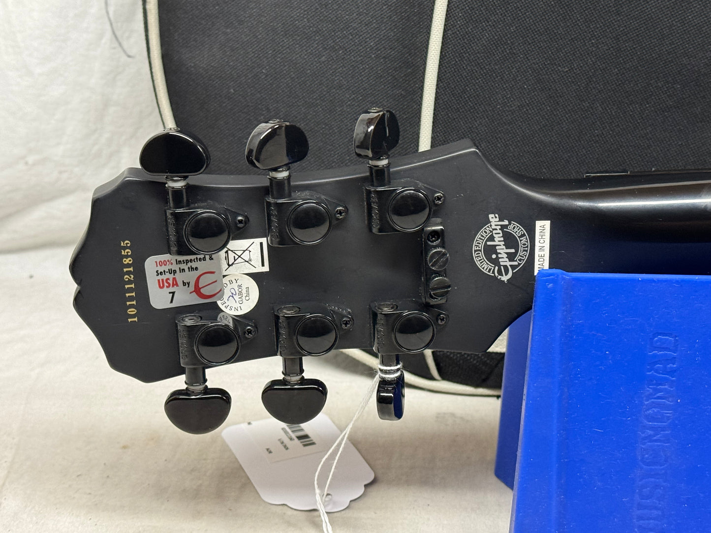 Epiphone Limited Edition Custom Shop Les Paul Nightfall with Gig Bag 2010 - Ebony / Black