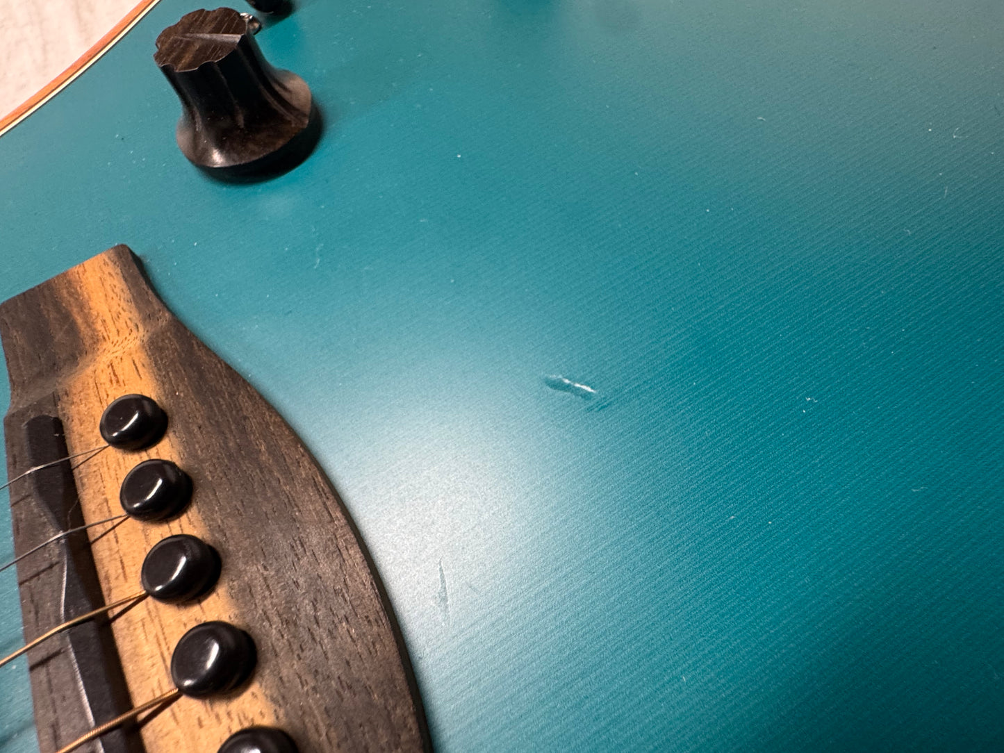 Fender American Acoustasonic Jazzmaster Guitar with Gig Bag 2021 - Ocean Turquoise / Ebony fingerboard