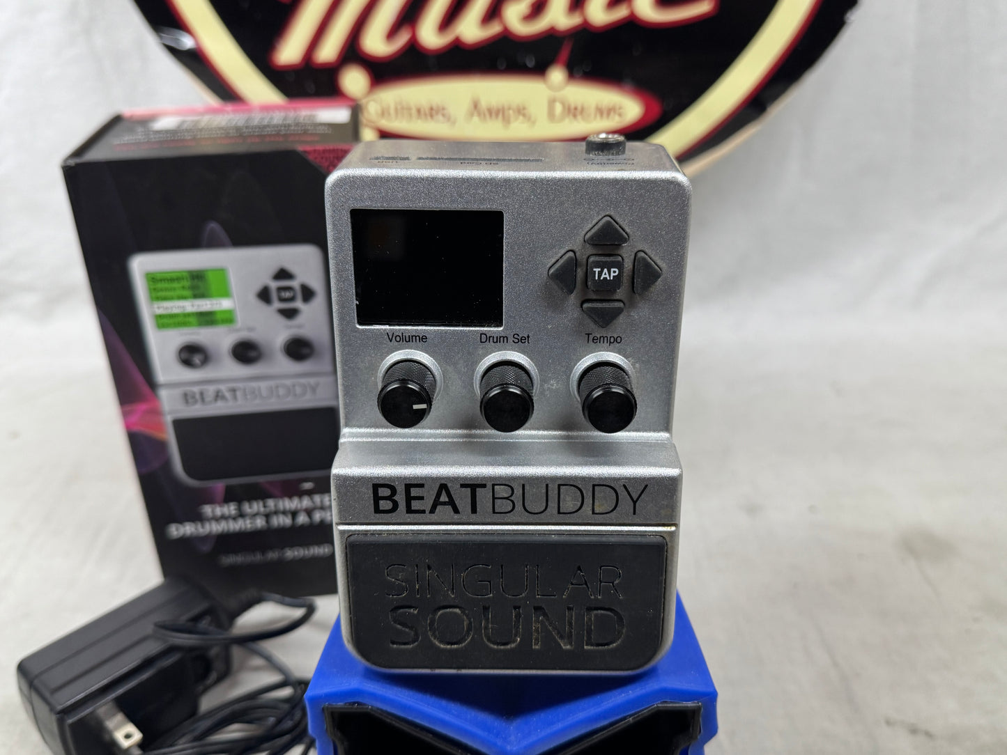 Singular Sound BeatBuddy beat buddy Drum Machine Pedal with Power Supply + Box