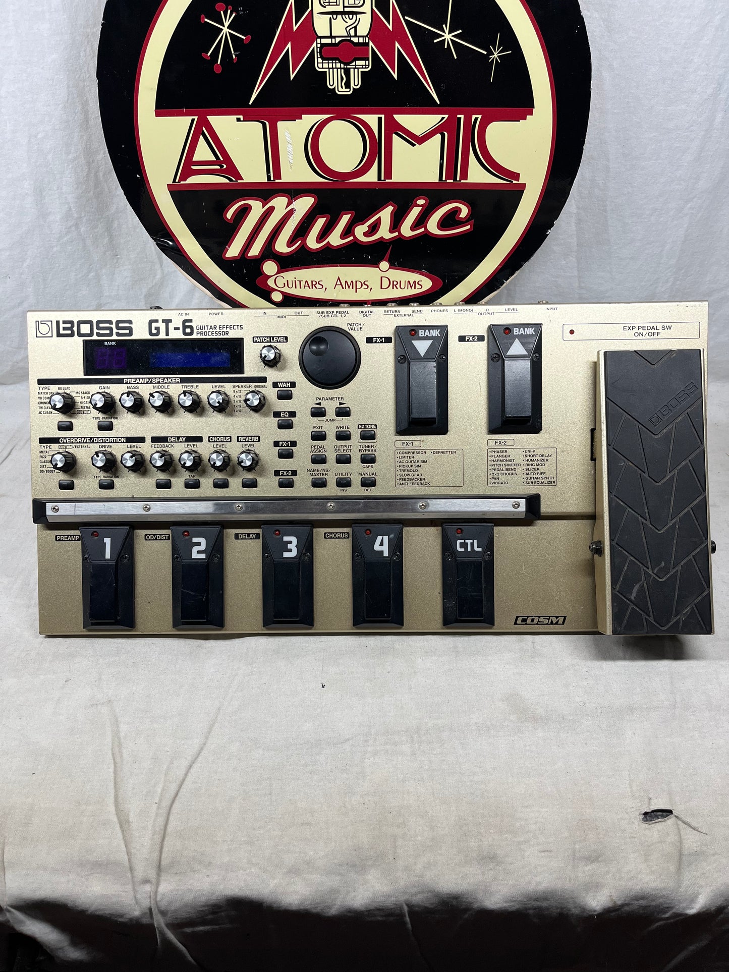 Boss GT-6 gt6 Guitar Multi-Effects Processor Preamp Pedal
