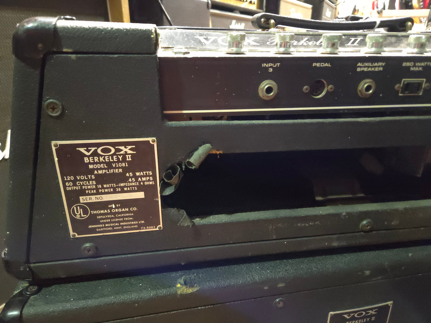 Vox V1081 Berkeley II Super Reverb 18-Watt Guitar Amp Head 1966 - 1967 - Local Pickup Only