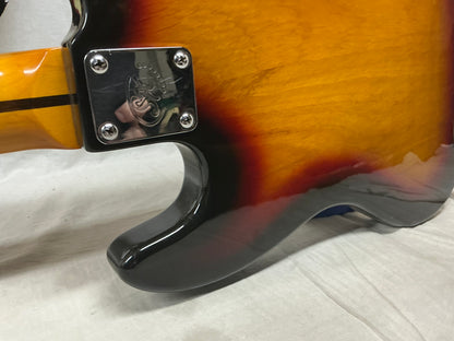 SX Vintage Series J-Style 34" Scale Length Electric Bass - 3 Tone Sunburst