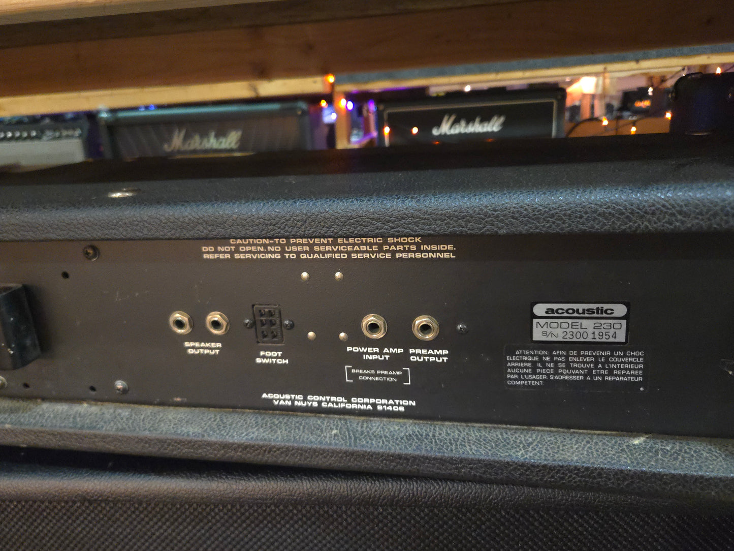Acoustic Model 230 Amp Head 1977-1984 - Local Pickup Only