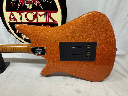 Ernie Ball Music Man BFR Ball Family Reserve Albert Lee HH Tremolo Signature Model Guitar with COA + Case 2018 - Orange Crush Sparkle