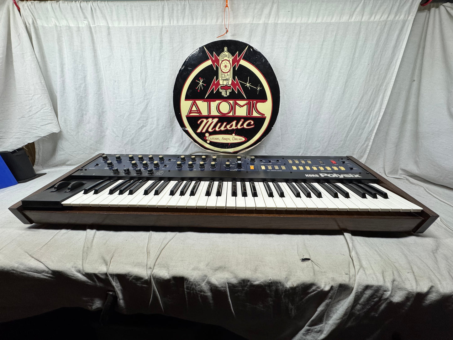 Korg PS-6 ps6 Polysix poly six 6-Voice Analog Synthsizer 61-Key Keyboard with SKB Case 1980s - Local Pickup Only