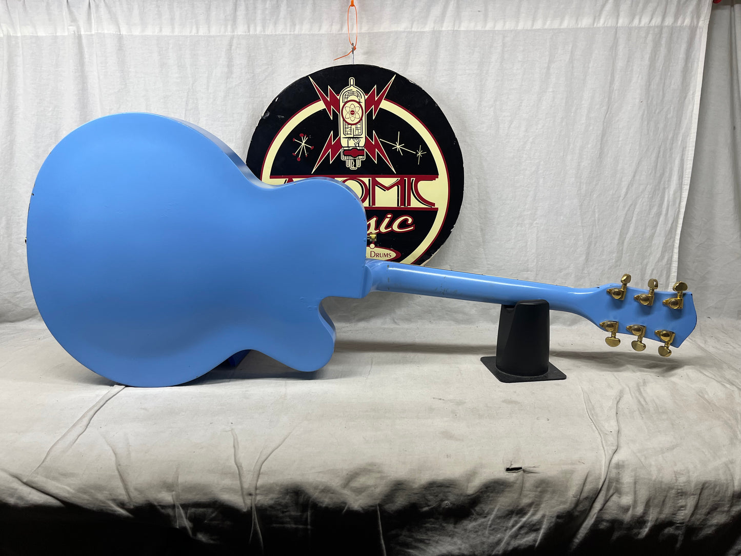 Gretsch G5191 Tim Armstrong Lefty Left-Handed Semi-Hollow Body Electric Guitar -- Spray Painted