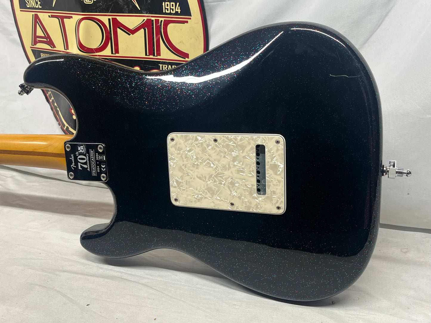 Fender 70th Anniversary Player Stratocaster strat Electric Guitar - Nebula Noir