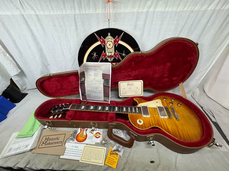 Gibson Les Paul Standard Guitar with Historic Makeovers HMS-A Makeover Package + Case