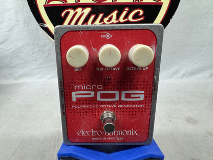 Electro-Harmonix Micro POG p.o.g. Polyphonic Octave Generator Pitch Shifter Harmonizer Pedal