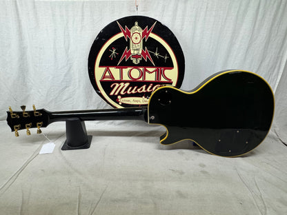 Greco EG Series Singlecut Guitar with Gator Case - MIJ Made In Japan 1990 - Ebony / Black