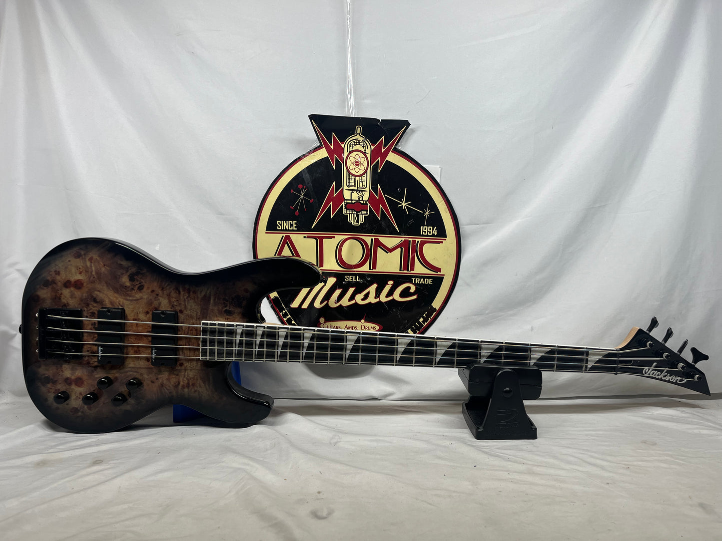 Jackson JS Series 4-String Electric Concert Bass - Transparent Black Burst