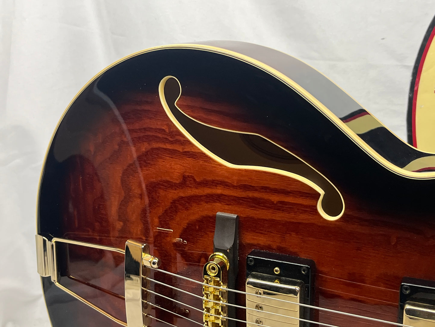Ibanez AG95QA Hollow Body Electric Guitar - Dark Brown Sunburst