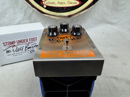 Stomp Under Foot Tri Dirty Booster Boost Pedal with Box