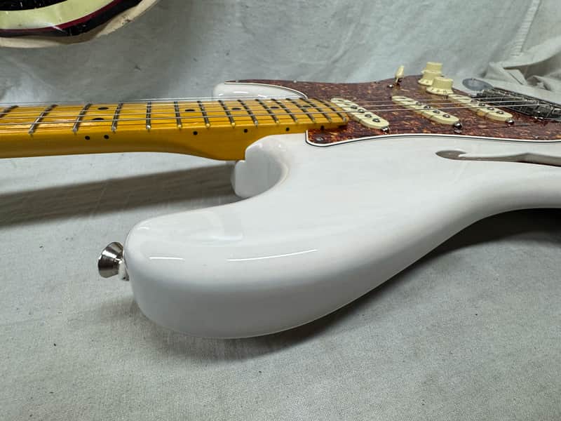 Fender American Professional II 2 Stratocaster neck on loaded FSR American Professional II 2 Thinline Semi-Hollow Body Guitar with Case - Image 23