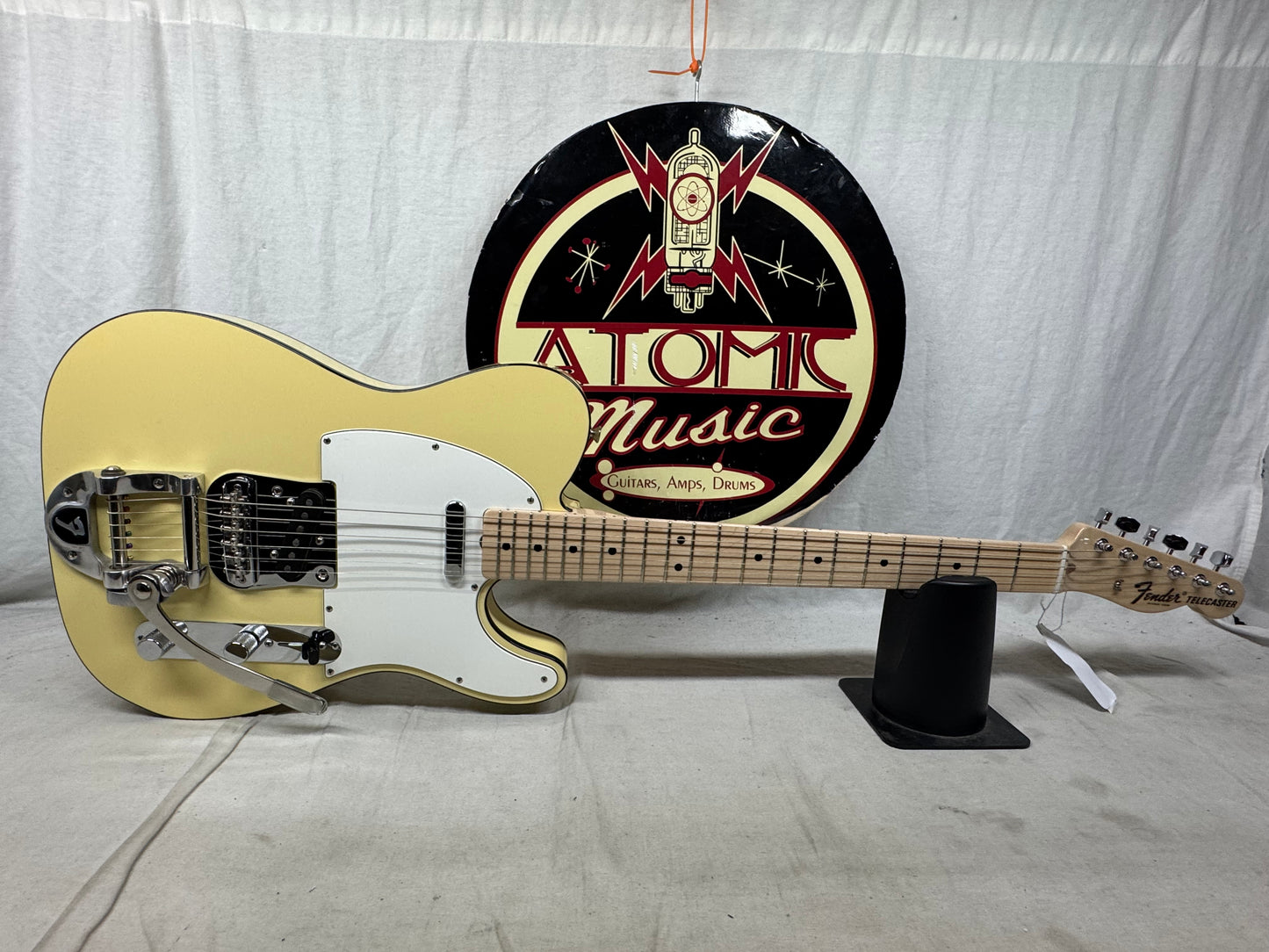 Fender USA Custom Shop 1969 '69 Telecaster Custom NOS Guitar with COA + Case 2014 - Vintage White - Double Black Binding / Maple neck