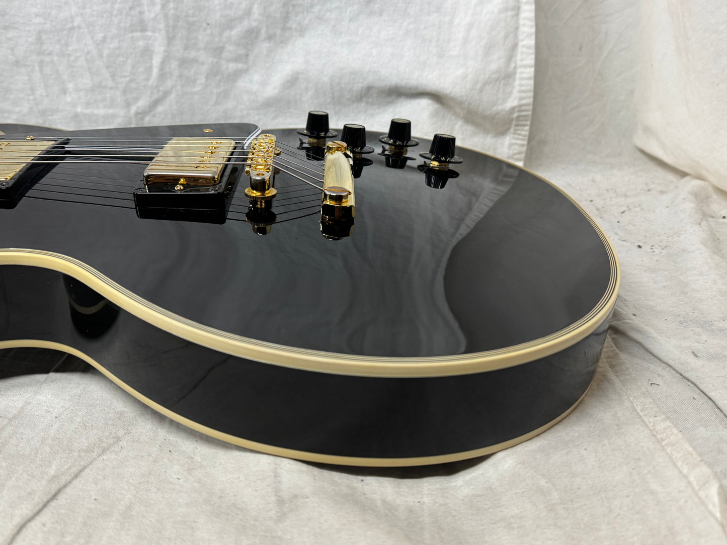 Gibson USA Custom Shop '68 1968 LPC Les Paul Custom Guitar with COA + Case 2024 - Ebony / Black