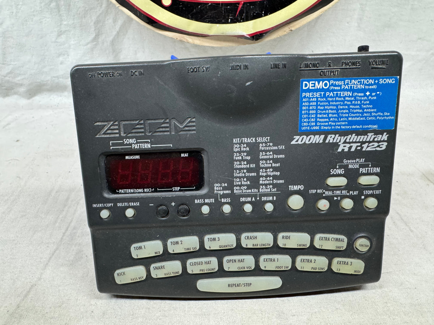 Zoom RT-123 rt123 RhythmTrak Drum Machine