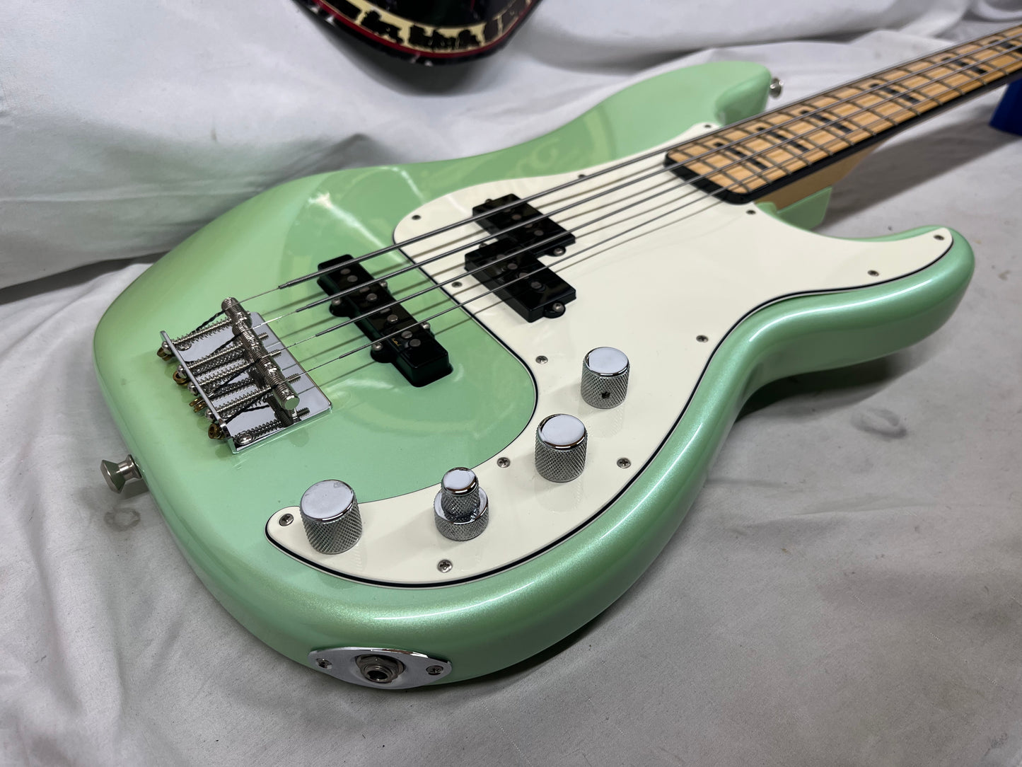 Fender GC Factory Special Run Precision Bass P-Bass Active 4-String Electric Bass - Sea Foam Green