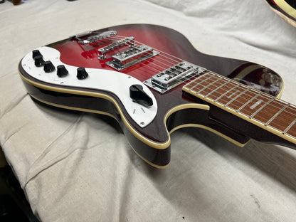 Silvertone Jupiter 1423 Redburst Reissue Singlecut Electric Guitar