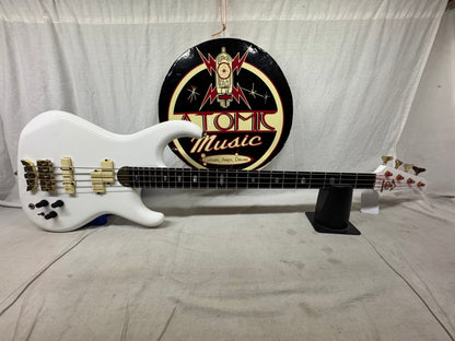 Alembic Elan 4-string Bass with Case - White (likely re-fin'd)