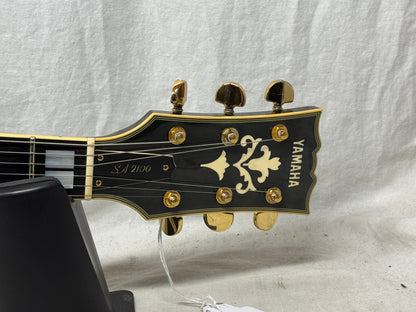 Yamaha Super Axe SA-2100 SA2100 Semi-Hollowbody Guitar with Epiphone Case - MIJ Made In Japan - Black