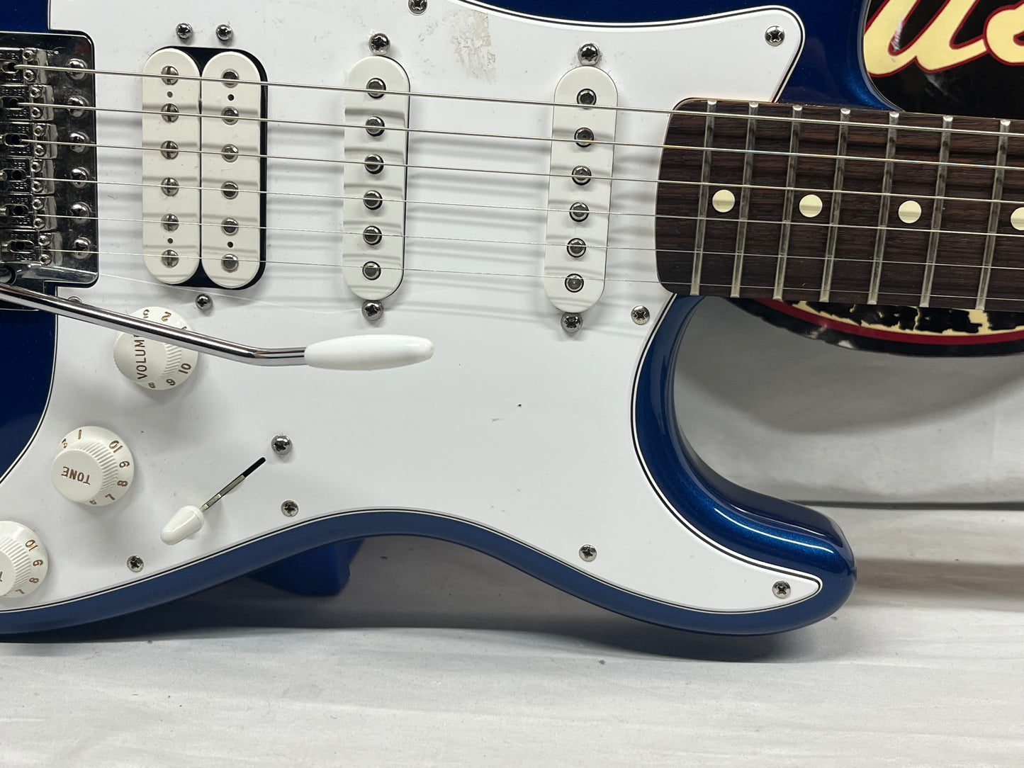 Fender Standard Stratocaster strat HSS Electric Guitar MIM - Made in Mexico- Electron Blue