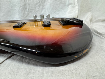 Fender Jaco Pastorius Jazz Bass Fretless 4-string J-Bass with Case 2005 - 3-Color Sunburst / Pau Ferro fingerboard