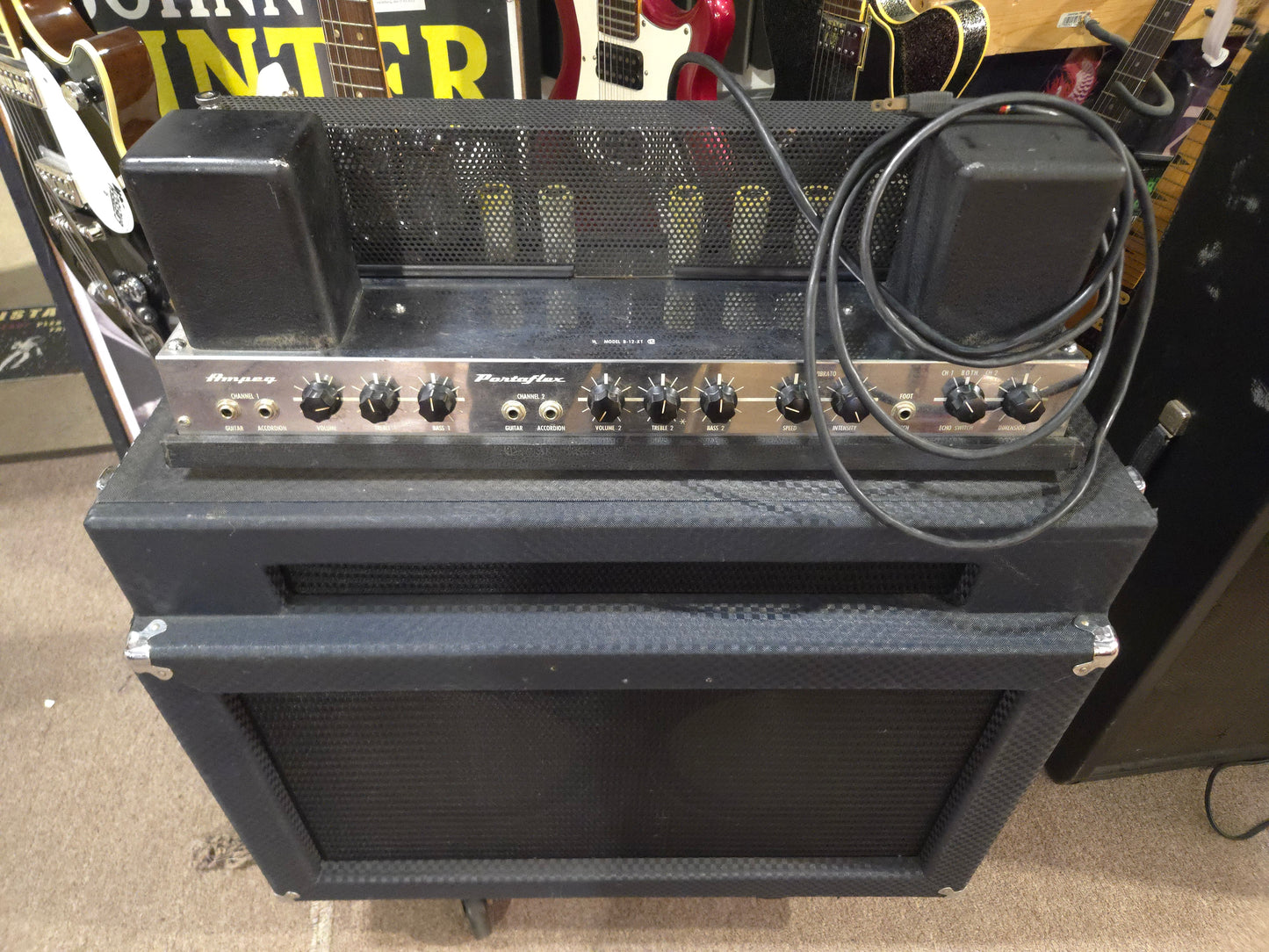 Ampeg B-12XT Portaflex 2-Channel 50-Watt 2x12" Fliptop Guitar Combo 1965 - 1968 - Local Pickup Only