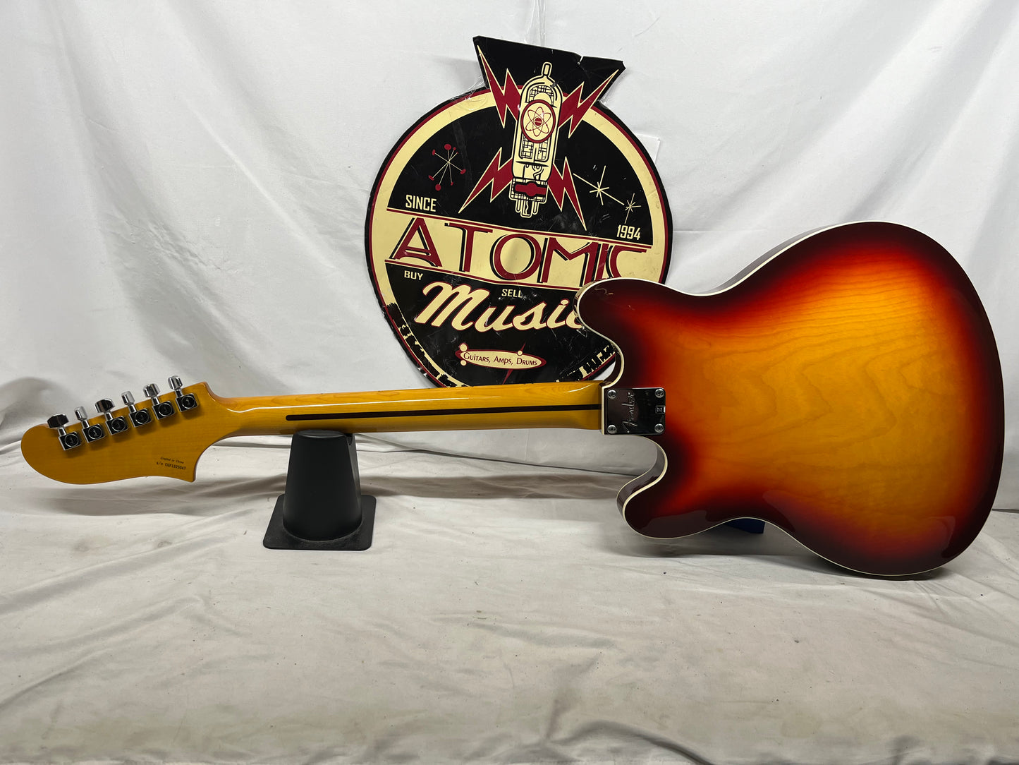 Fender Starcaster Semi-Hollow Body Electric Guitar - Aged Cherry Burst with Gig Bag